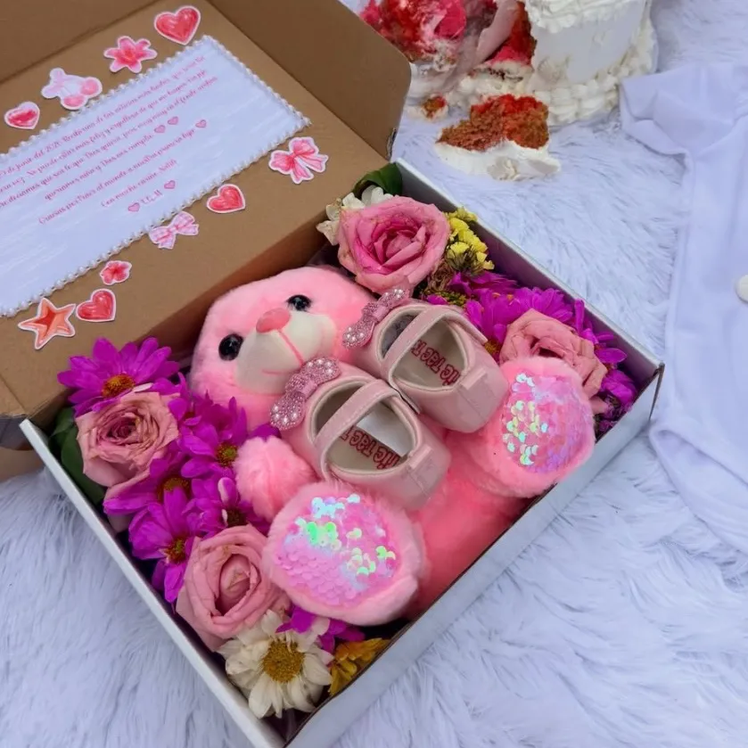 Box osito floral 